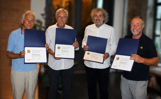 v.l.n.r: Christoph Knothe, Karl-Heinz Lehner, Robert Multrus, Ingmar Töppel